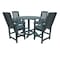 Highwood Usa Lehigh 5pc Round Counter Height Outdoor Patio Furniture Dining Set AD-CNL48-NBE - alternate 1